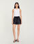Large round stud shorts