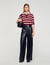 Wide-leg leather trousers