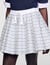 Spiral print skater skirt