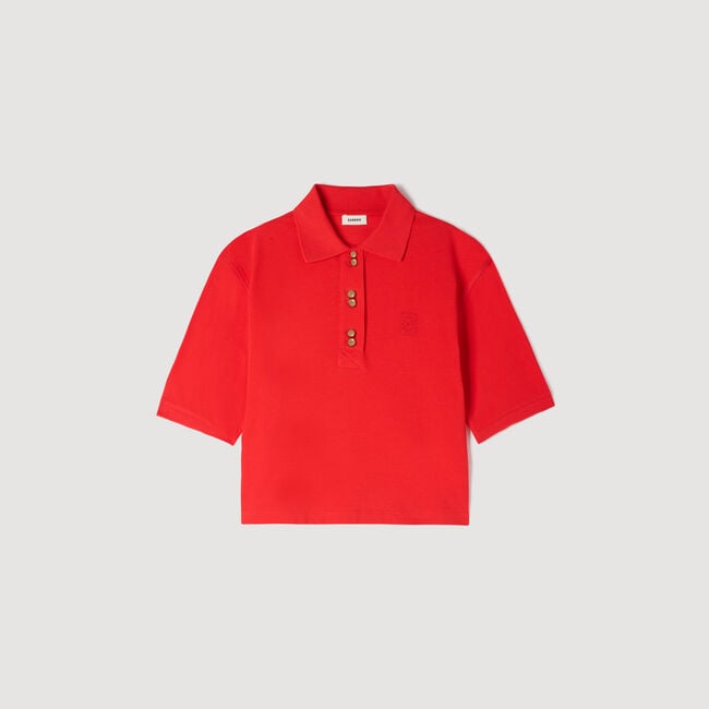 Fancy button polo shirt