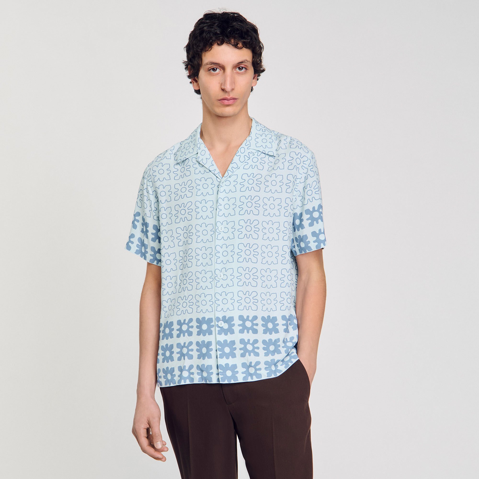Floral motif shirt