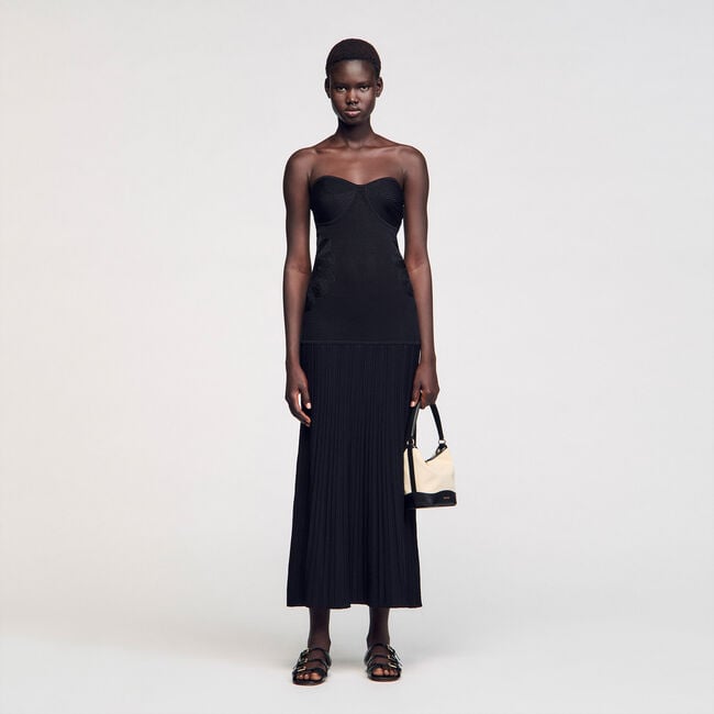 Bustier knit dress