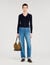 Cropped polo collar cardigan