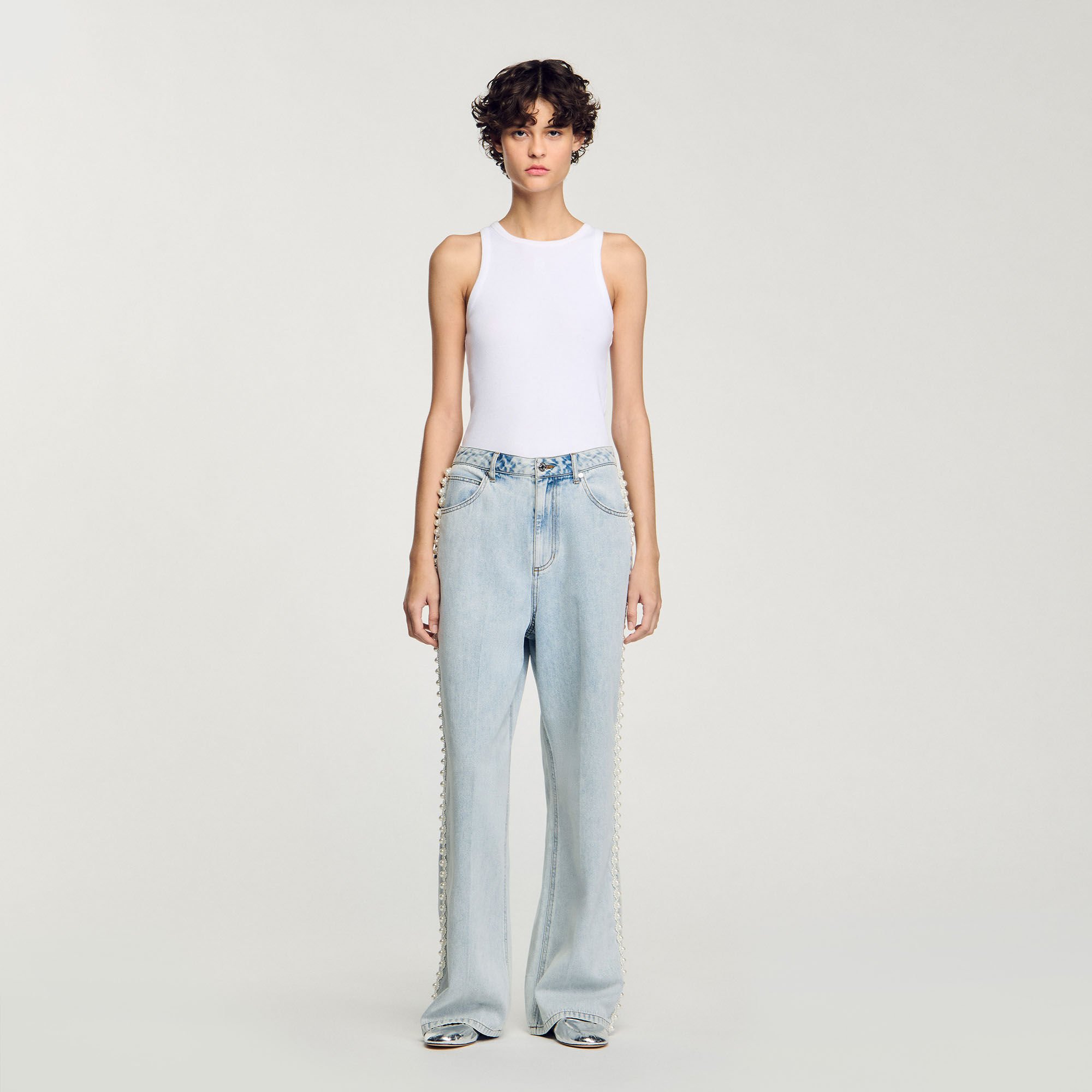 Beaded jeans