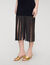Fringed knit midi dress