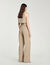 Straight-leg tweed trousers