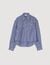 Beaded striped shirt