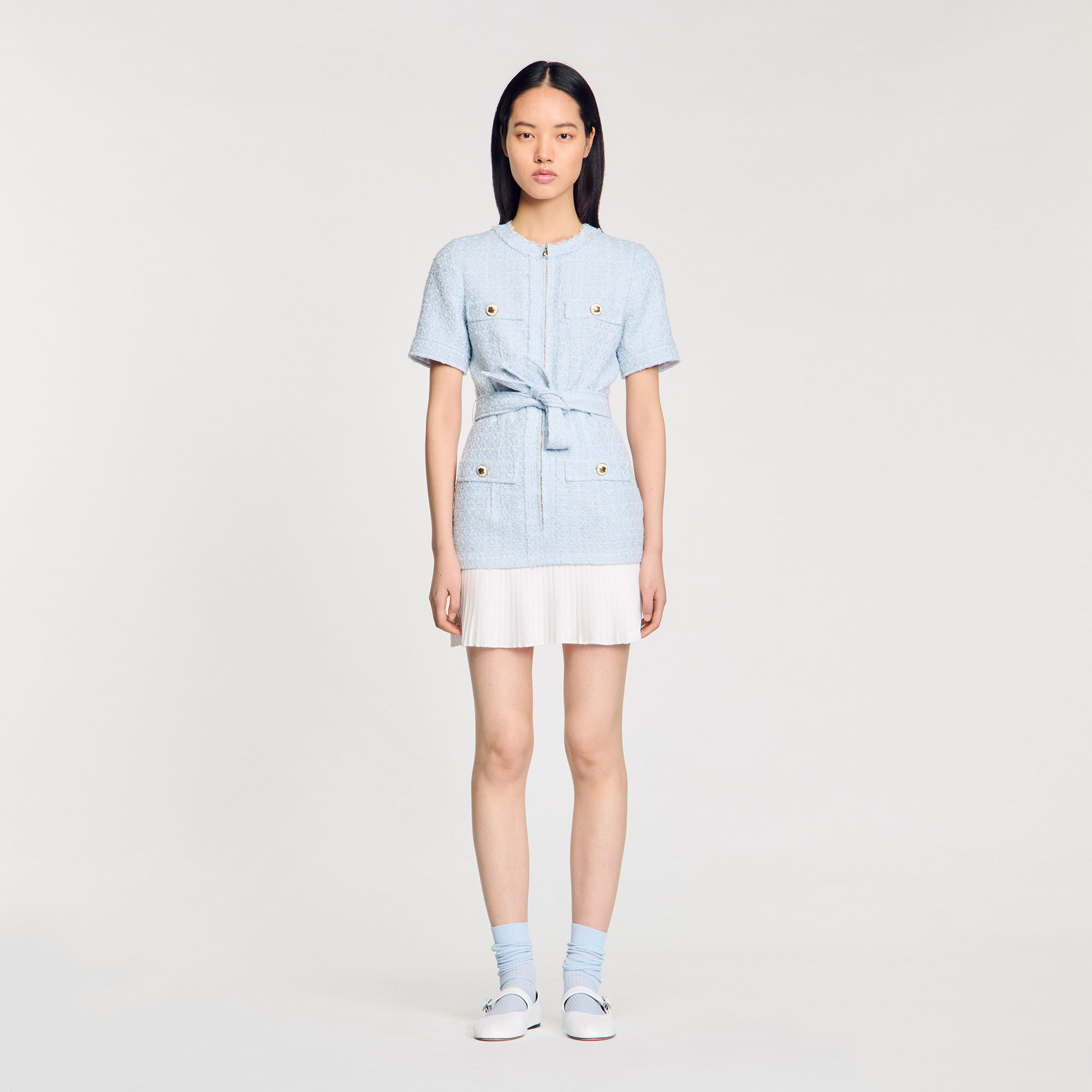 【期間限定】 Women For blue dress tweed Short | Paris Sandro ワンピース