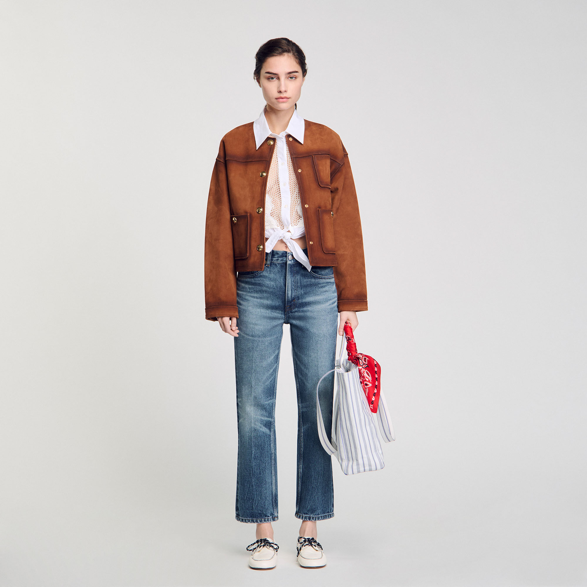 最終値下げ新品未使用alors paris 【Jean a】Bleu clair Faded jeans blue For Women | Sandro Paris