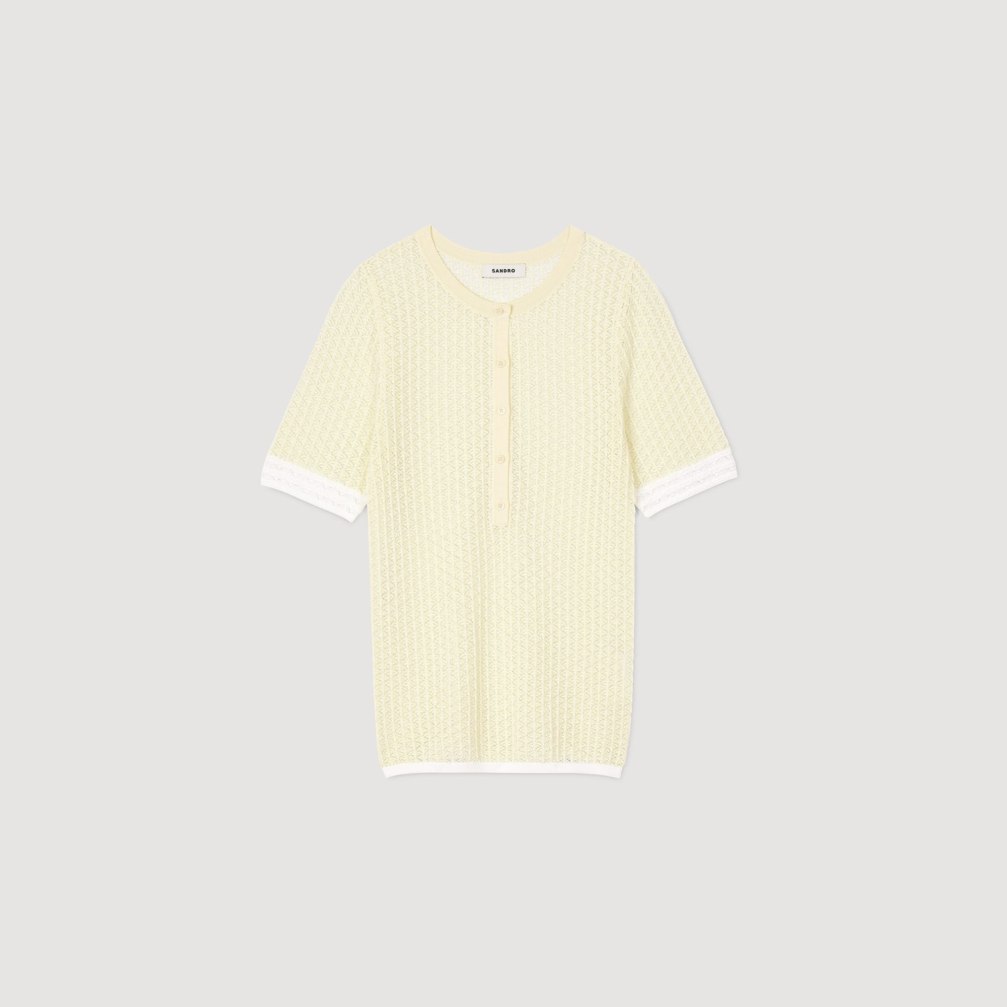 Short-sleeved sweater