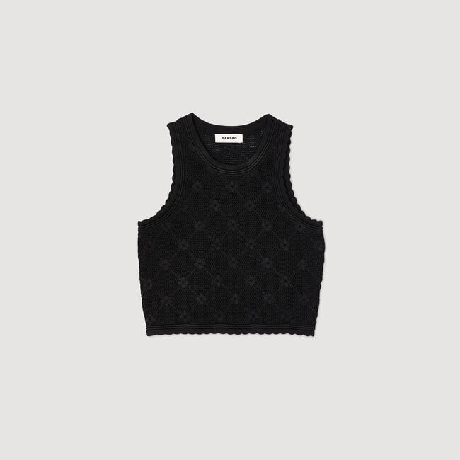 Decorative knit top