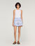 Embroidered cotton shorts