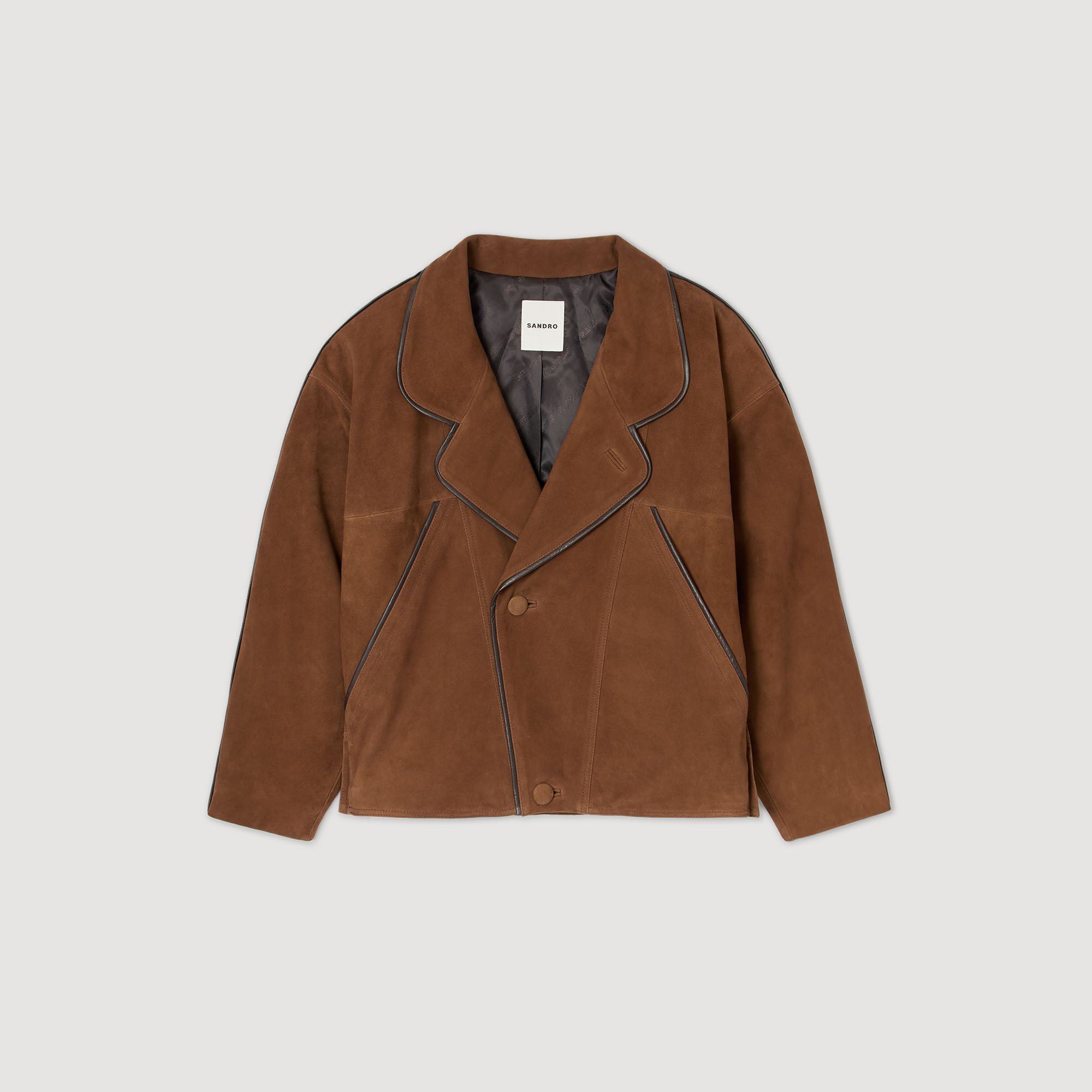 Oversized suede jacket