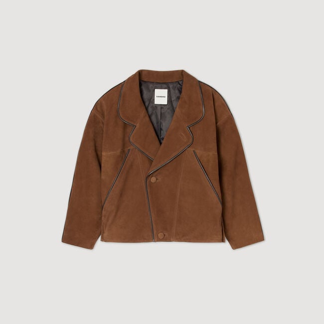 Oversized suede jacket
