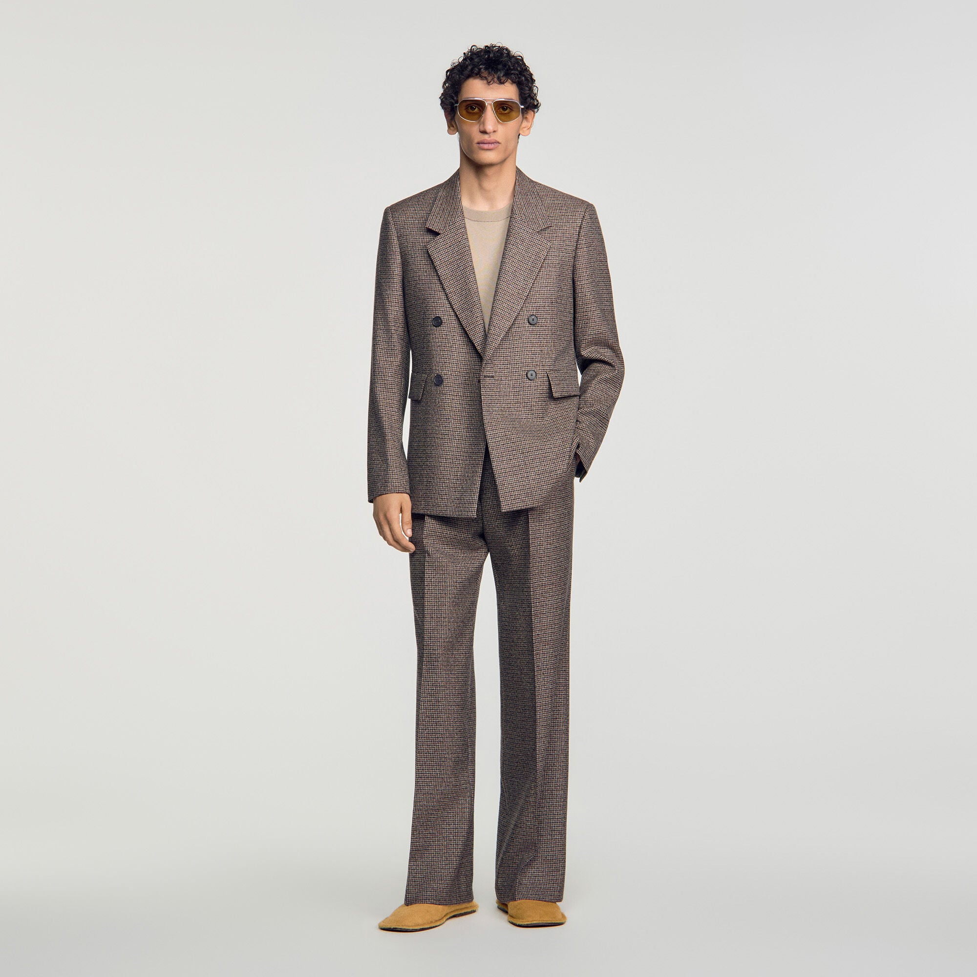 Prince of Wales check jacket - Men | Sandro