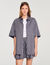 Oversized striped rhinestone