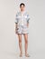 Spiral-motif silk shirt