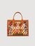 Lace-up leather Kasbah tote bag
