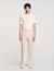 Wide-leg trousers with creases