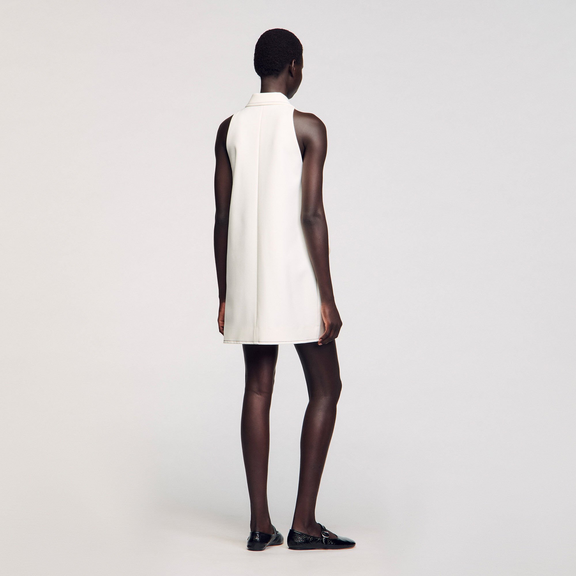 Peter Pan collar mini dress
