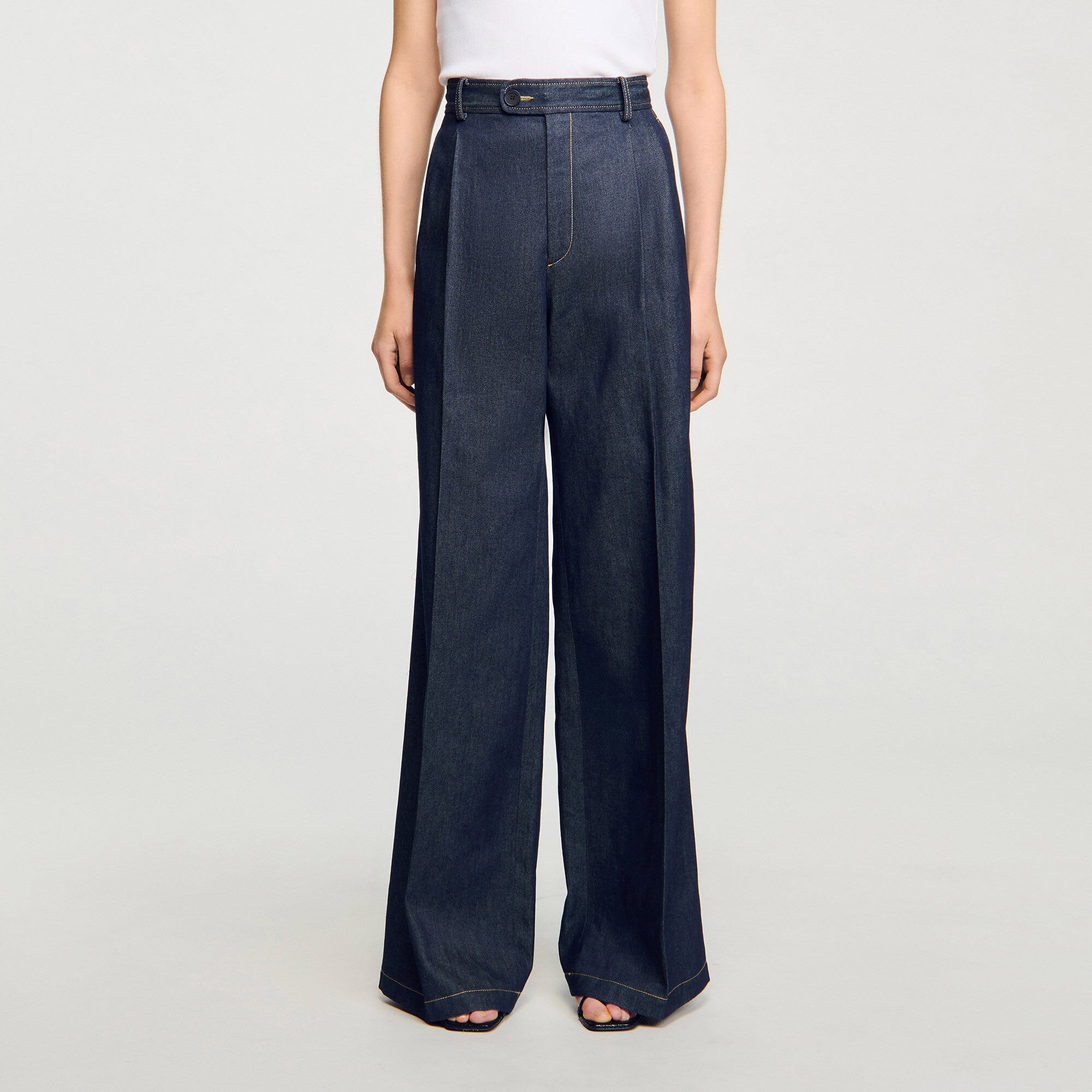 Denim suit trousers