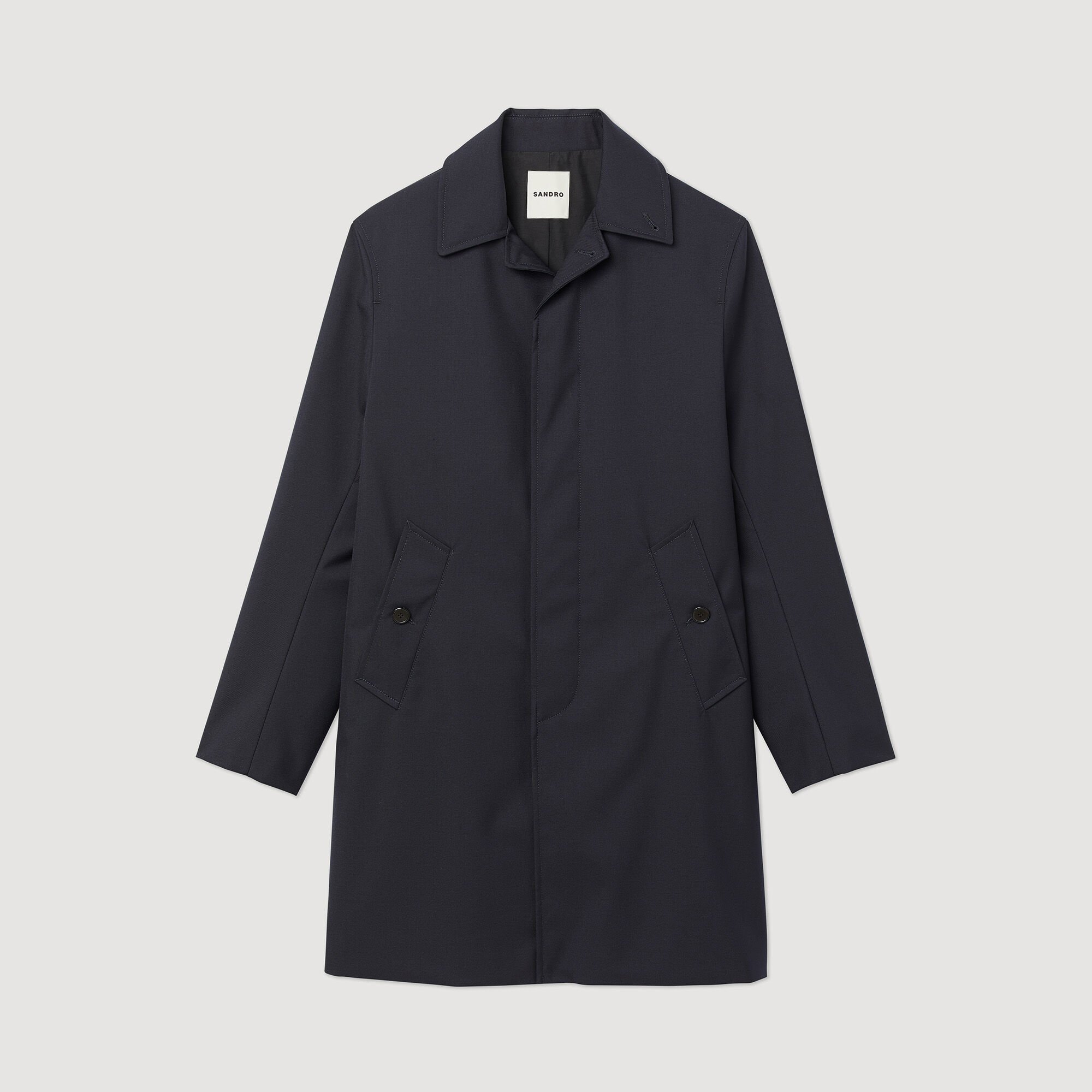 Straight-cut waterproof jacket