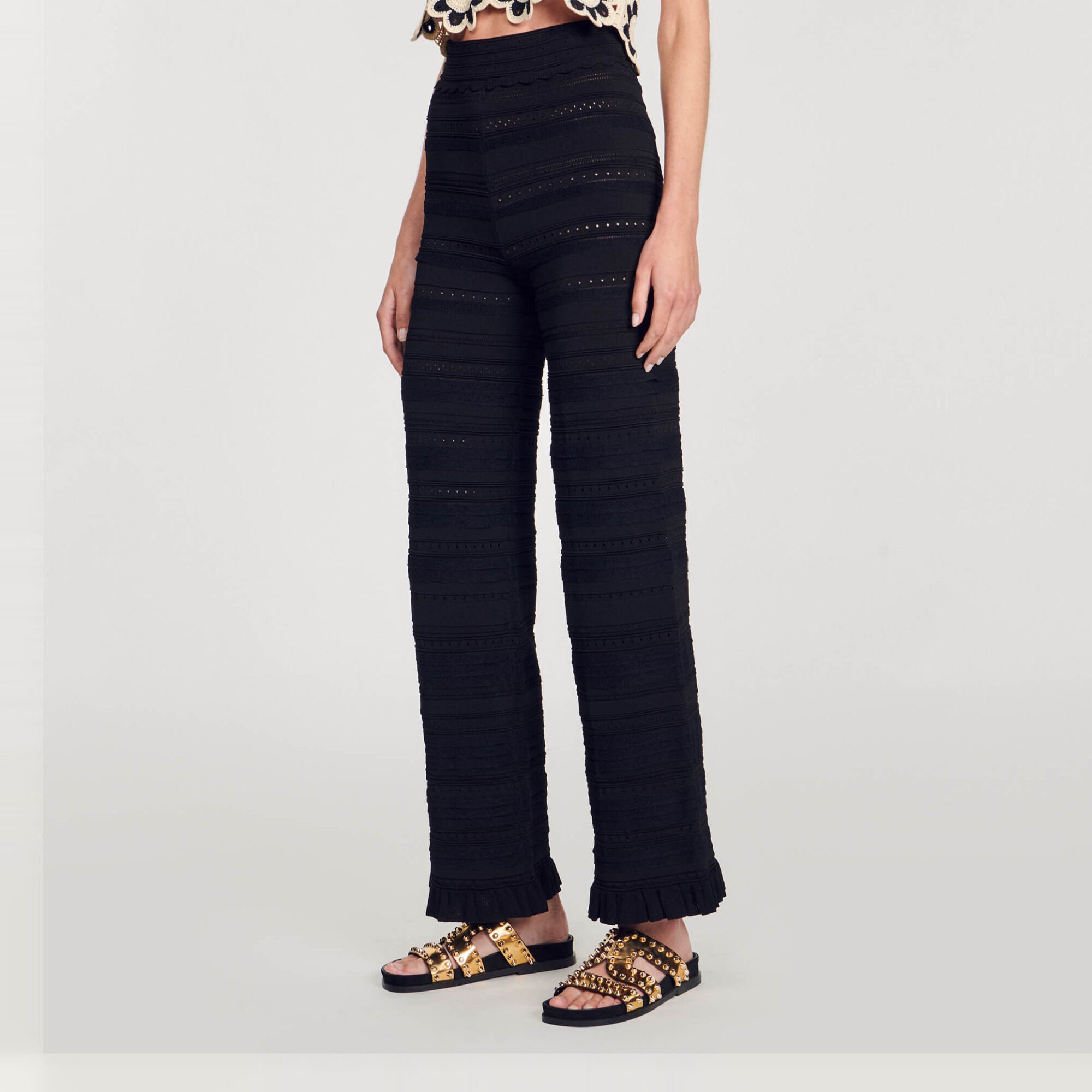 Knit trousers