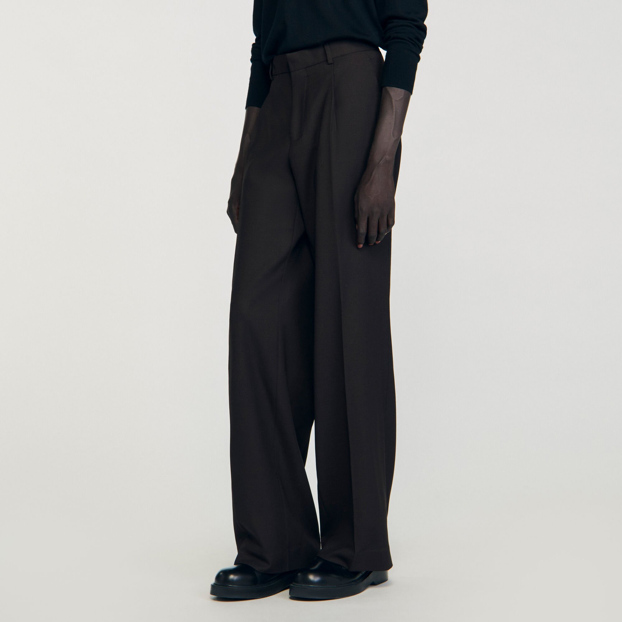 Wool suit trousers
