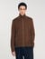 Zip-up wool cardigan