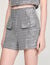 Sequin houndstooth tweed shorts