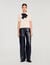 Polo-neck knit sweater