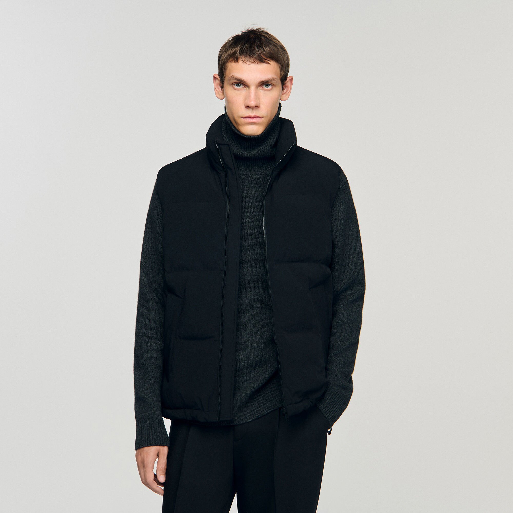 Sleeveless technical puffer