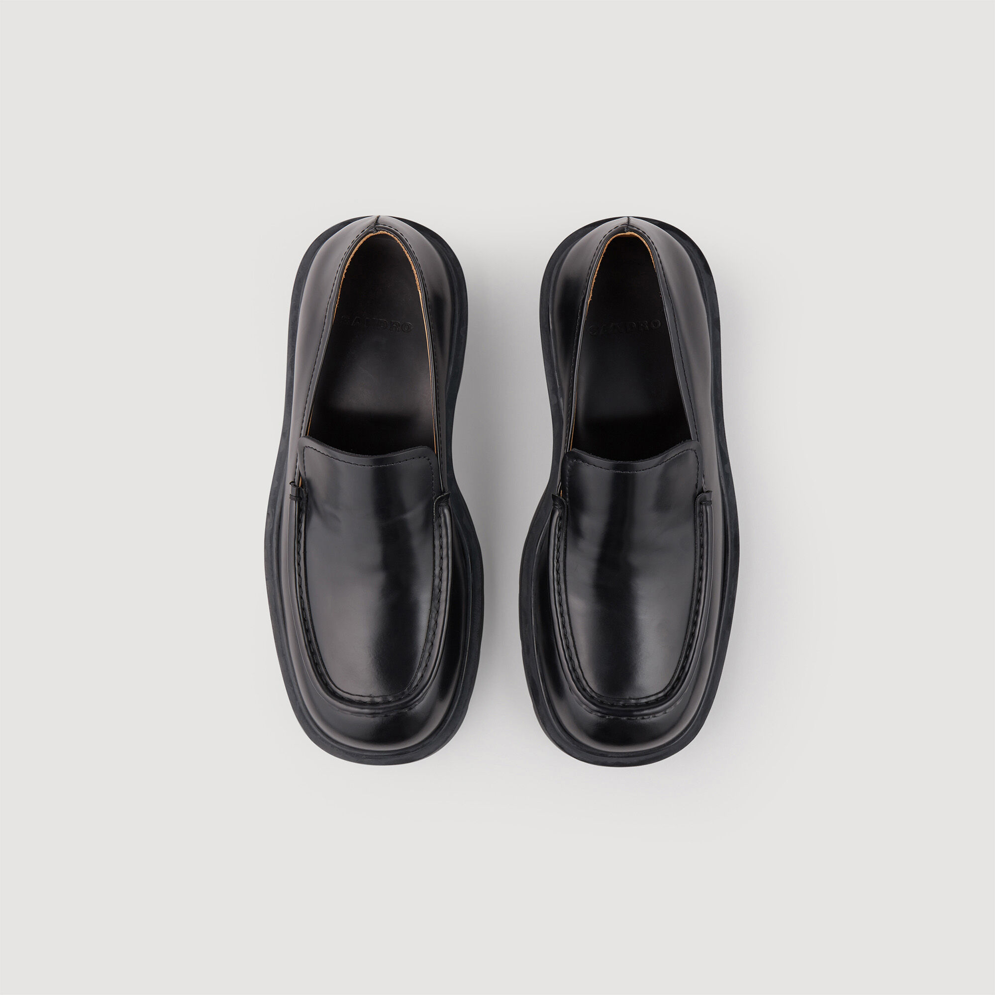 Patent leather loafers