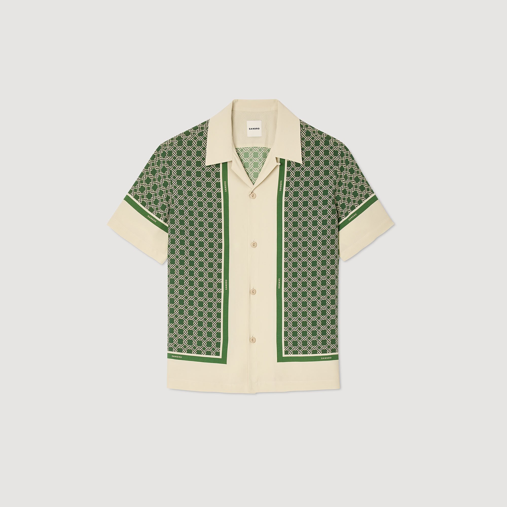 Short-sleeved patterned shirt