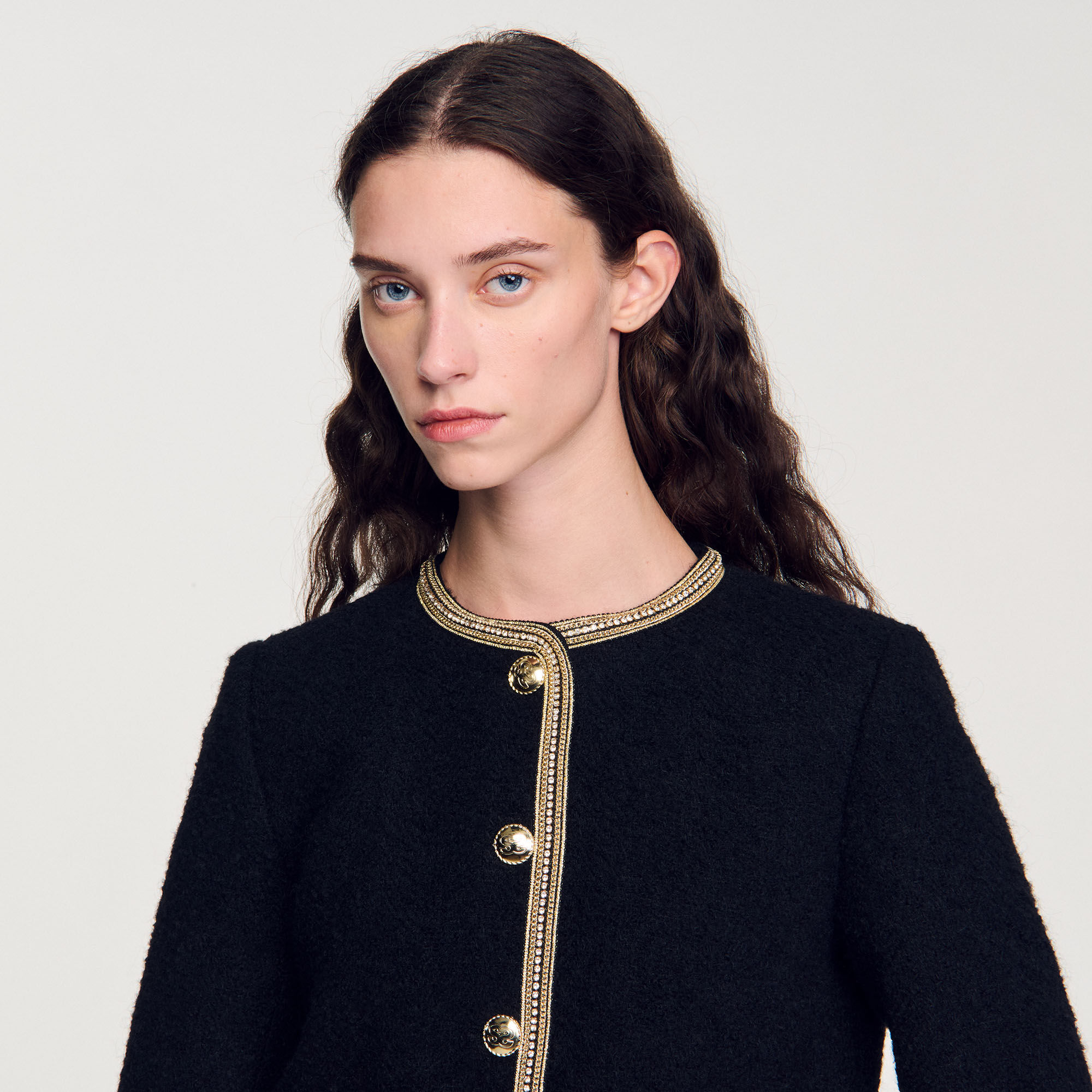 Cropped tweed jacket