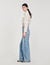 Wide-leg heart jeans