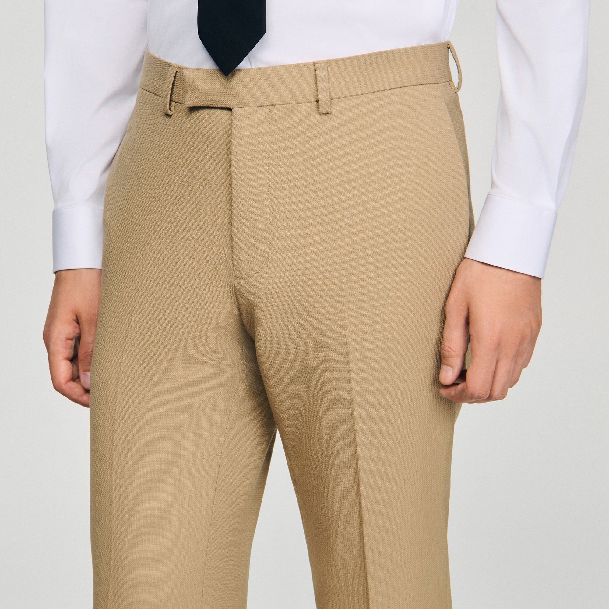 Wool suit trousers
