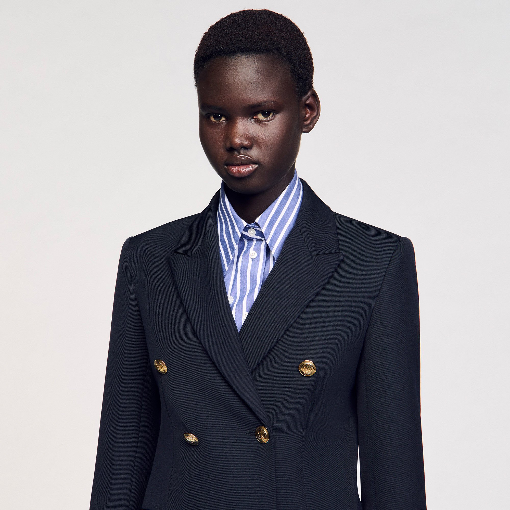 Double-breasted suit jacket