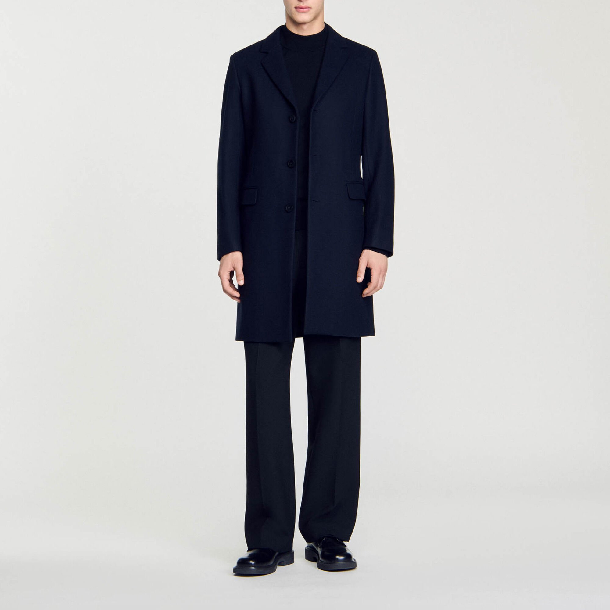 Wool broadcloth coat