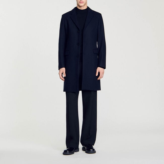 Wool broadcloth coat