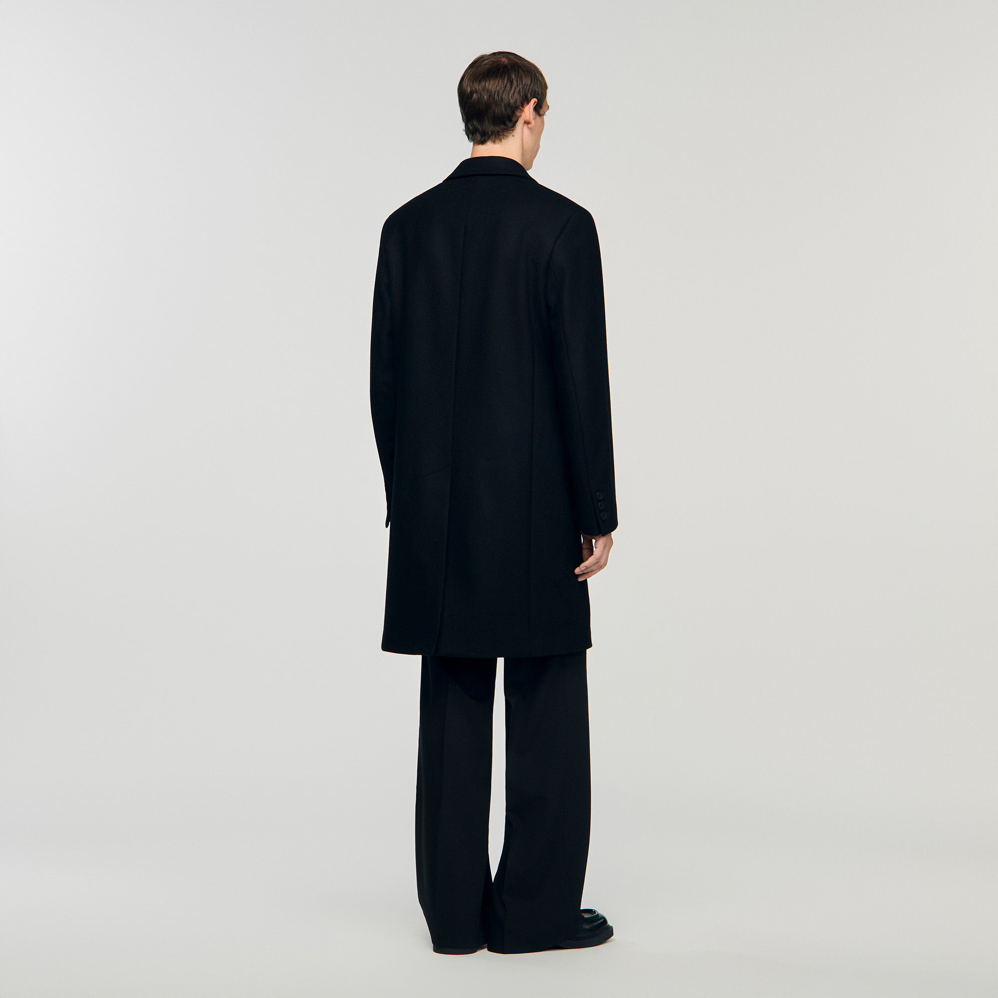 Wool and cashmere coat