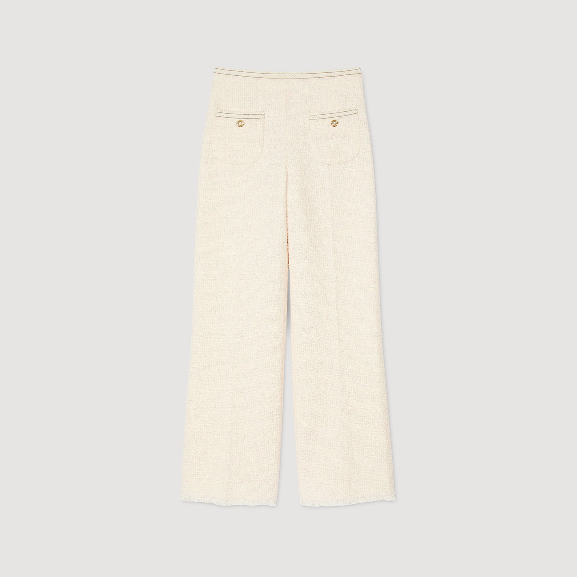 Decorative tweed trousers