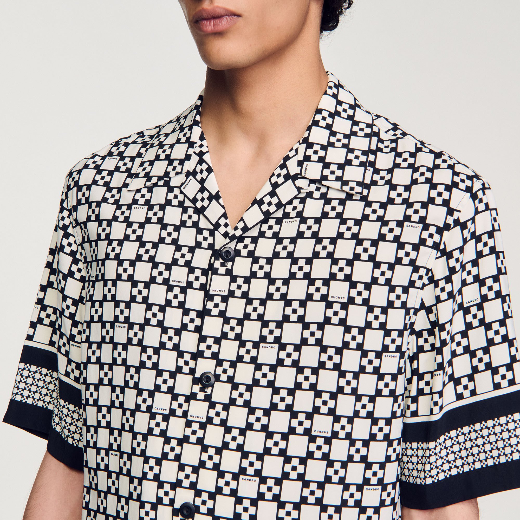 Square Cross short-sleeved shirt