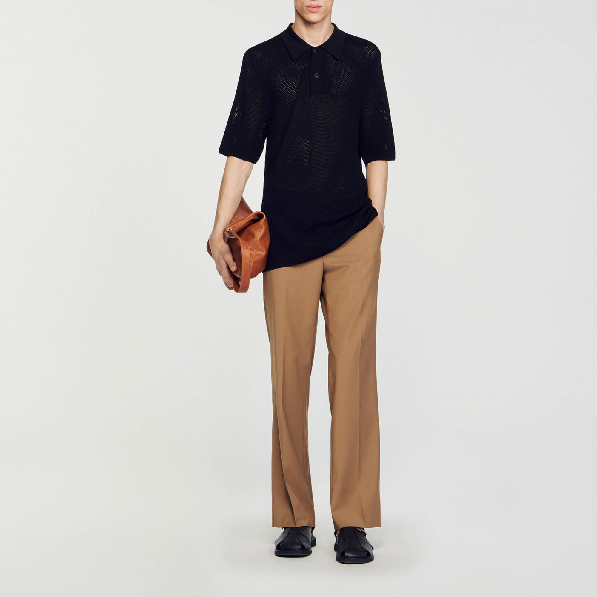 Sandro knit polo dress discount