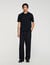 Knitted polo with zip collar