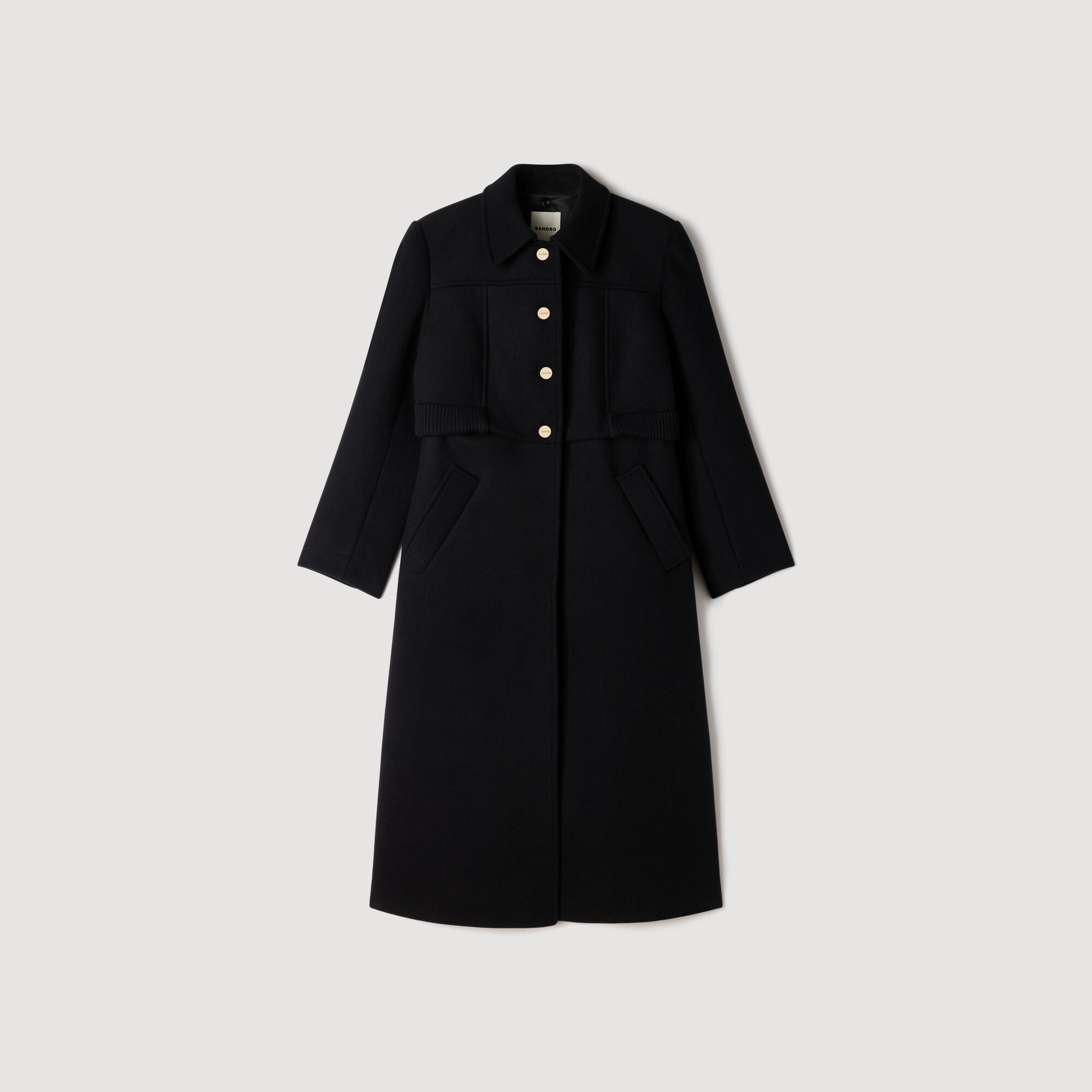 2-in-1 effect wool coat - Women | Sandro