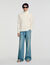 Zip-up wool cardigan