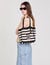 Two-tone crochet bag