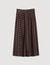 Scarf print midi skirt