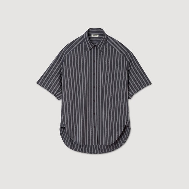 Oversized striped rhinestone